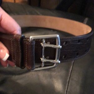 Brown leather Coach belt size 30